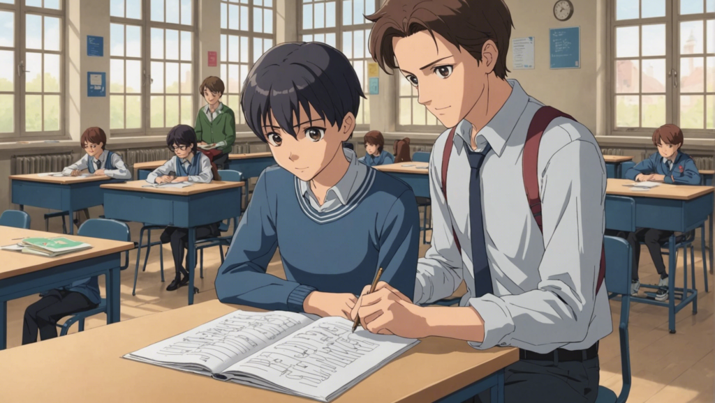 découvrez l'histoire palpitante d'une quête d'amour véritable au sein d'un lycée, à la manière des animes romantiques.