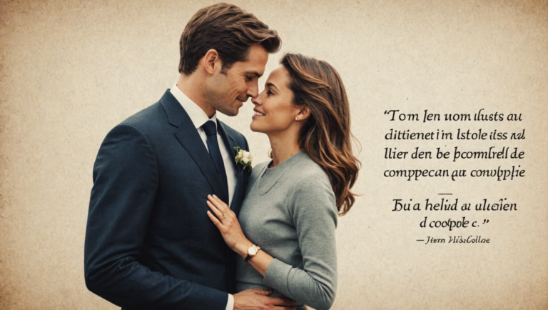 découvrez des citations illustrant le lien complice et amoureux au sein d'un couple, et trouvez l'inspiration pour exprimer vos sentiments.