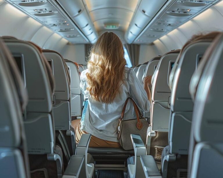 Où mettre son sac à main dans un avion ?