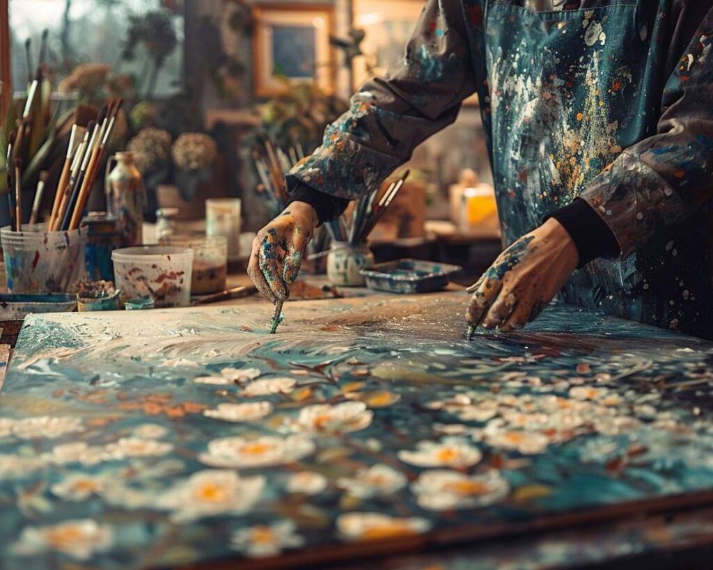 Comment appelle-t-on le travail d’un artiste ?